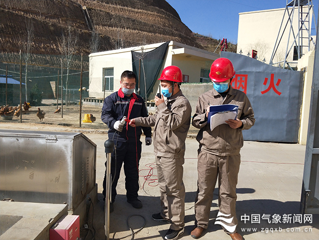 陝西省米脂縣氣象局對易燃易爆場所污污污APP91免费安全檢查現場